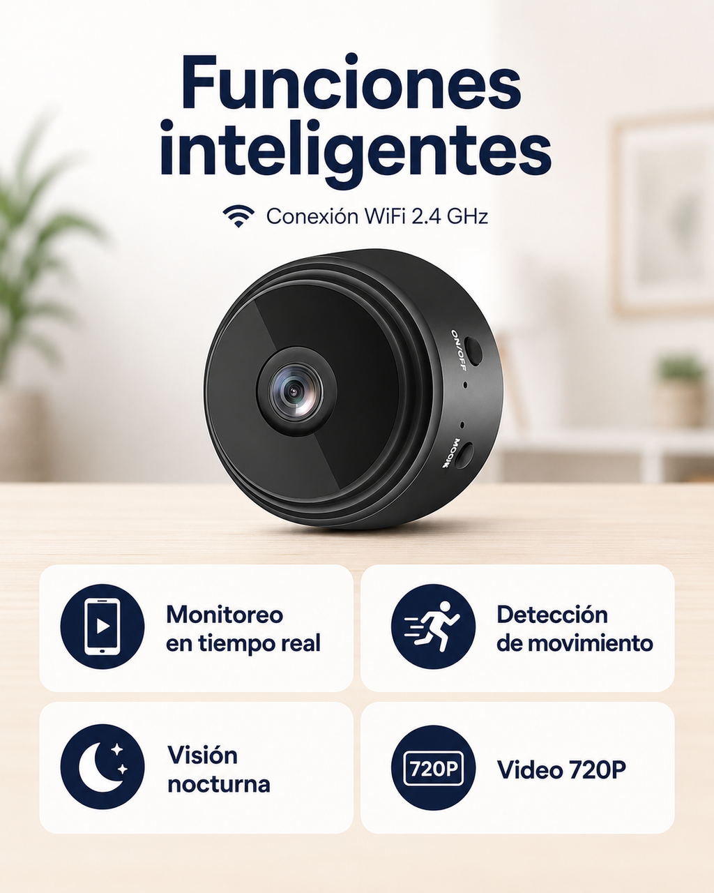 Mini Cámara WiFi A9 | Monitorea desde tu Celular
